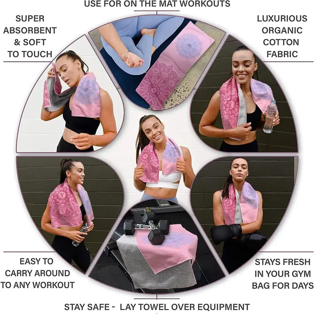 Small 💯 Organic Cotton Yoga Towel